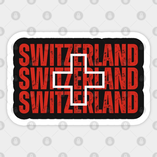 Switzerland flag, swiss flag Sticker by eka123